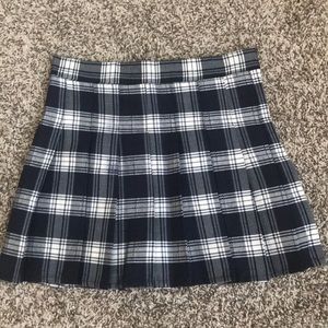 Plaid mini skirt
